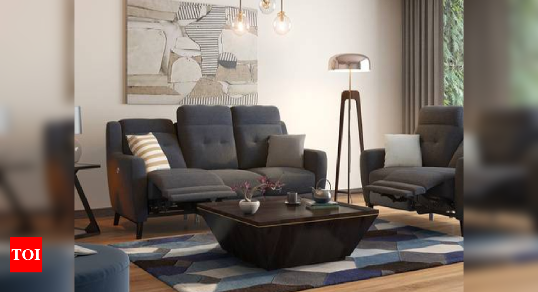 Create a comfortable lounging space with these recliner sofas