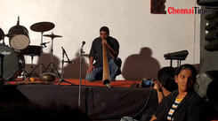 Aboriginal peoples instrument Didgeridoo plays by Leon James