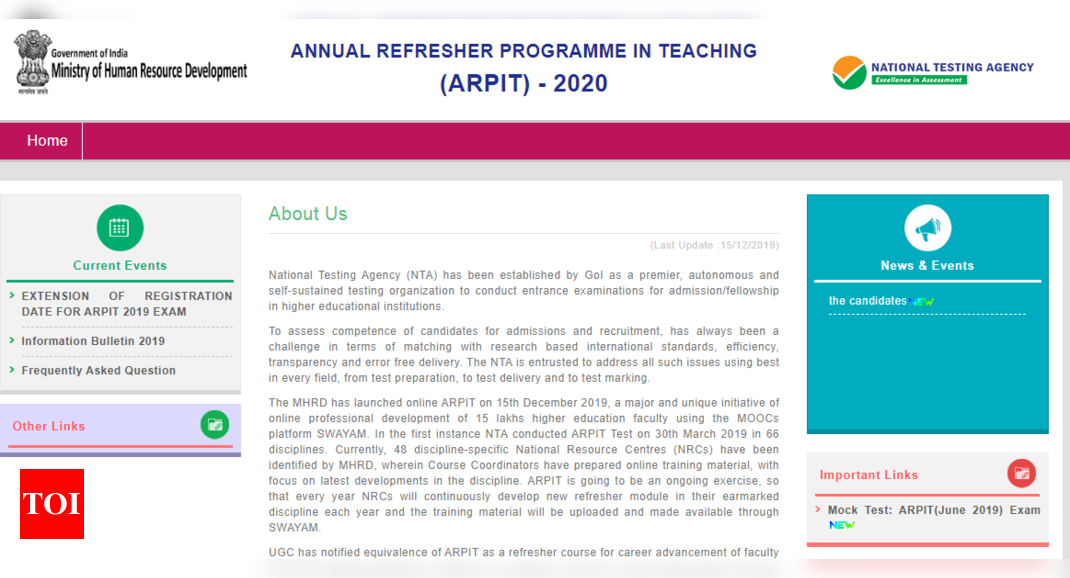 NTA ARPIT Result 2020 expected to be out today at ntaarpit.nic.in ...