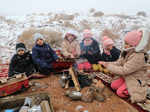 In pics: Saudi Arabian desert receives rare snowfall