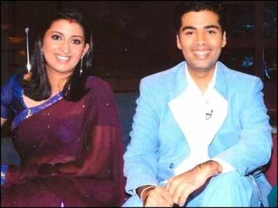 Smriti Irani shares a major throwback picture with Karan Johar and his reaction will leave you in splits