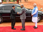 In pics: Myanmar President U Win Myint accorded ceremonial welcome at Rashtrapati Bhavan