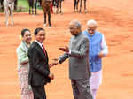 In pics: Myanmar President U Win Myint accorded ceremonial welcome at Rashtrapati Bhavan