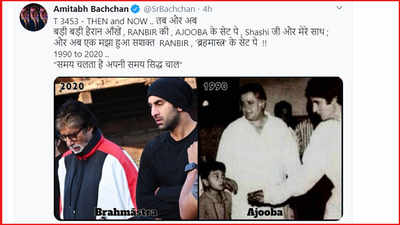 Throwback Thursday! 'Ajooba' to 'Brahmastra', Amitabh Bachchan compares how Ranbir Kapoor has changed in past 30 years