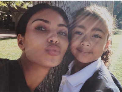 Kim Kardashian shares evidence of being a hands-on mommy