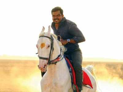 Karthi gets hurled up into the air by a horse during the shoot of Mani Ratnam's 'Ponniyin Selvan'