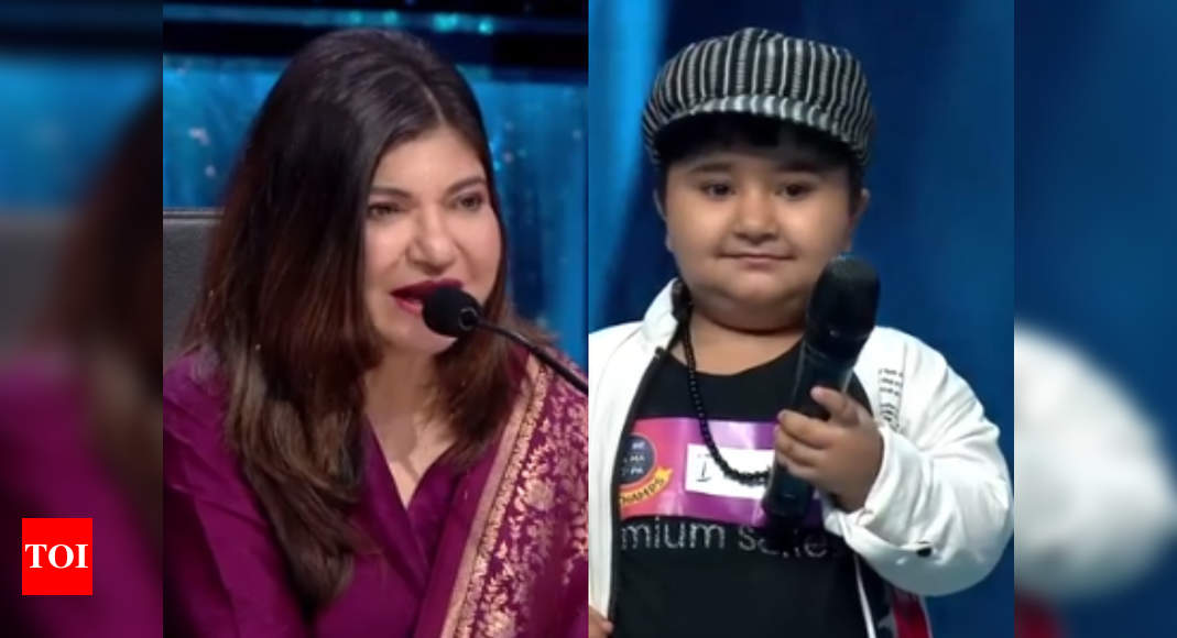 Sa Re Ga Ma Pa L Il Champs Young Contestant Teaches Judge Alka Yagnik How To Sing Times Of India