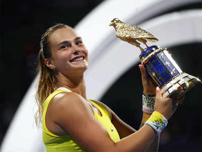 Sabalenka beats Kvitova to win Qatar Open title | Tennis News - Times ...