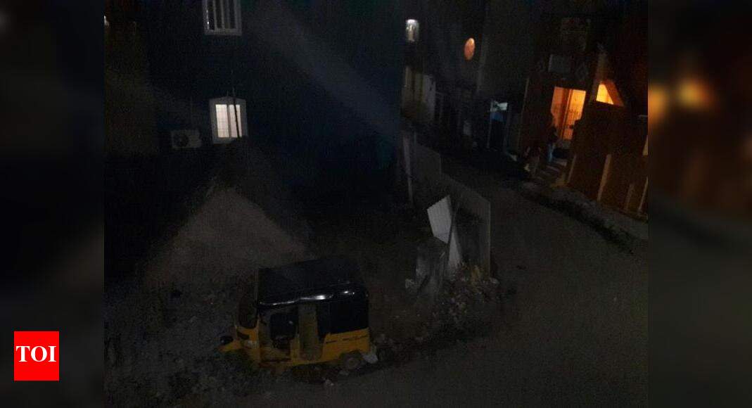 Lack of street lights Times of India