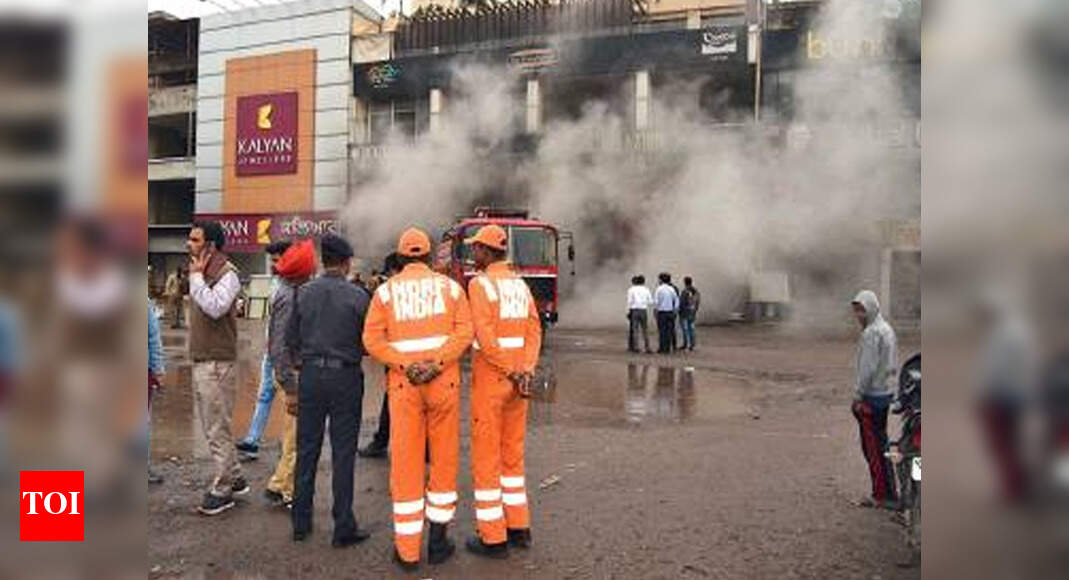 Mohali Fire breaks out at store basement Chandigarh News Times of