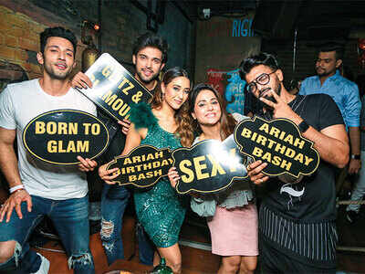 TV actress Ariah Agarwal rings in her birthday with her 'Kasautii' co-stars