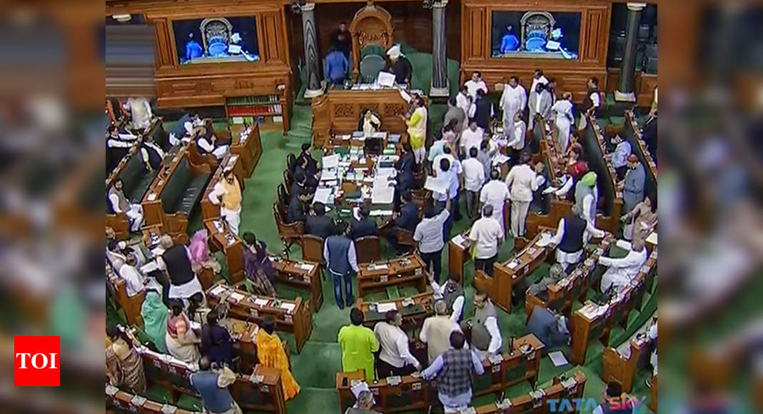 Lok Sabha: Scuffle Between Congress, BJP Members In Lok Sabha; Two MPs ...