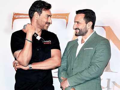 Ajay Devgn rubbishes all reports of having a feud with 'Tanhaji: The Unsung Warrior' co-star Saif Ali Khan in his own style; watch video
