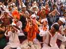 Students celebrated Marathi Language Day with bhajans and abhangas