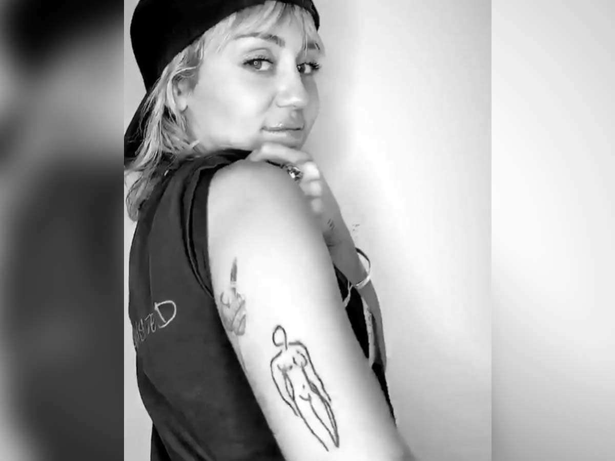 Miley Cyrus New Tattoo Pays Tribute To Matisse And Leonard Cohen English Movie News Times Of India