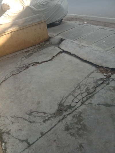 Pavement on SWD sinking