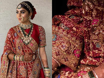 This bride designed her own wedding lehenga and it's gorgeous!