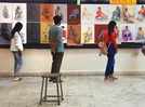 Students of Government College of Arts & Science put forth their annual exhibition