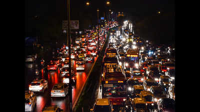 Waterlogging takes a toll on traffic in Delhi
