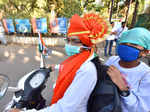 Bike rally held in Pune on Women's Day
