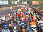 Bike rally held in Pune on Women's Day