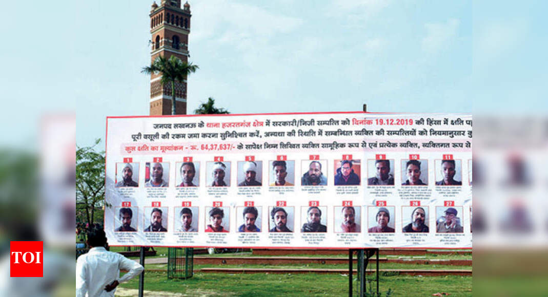 HC asks UP to remove name-and-shame posters
