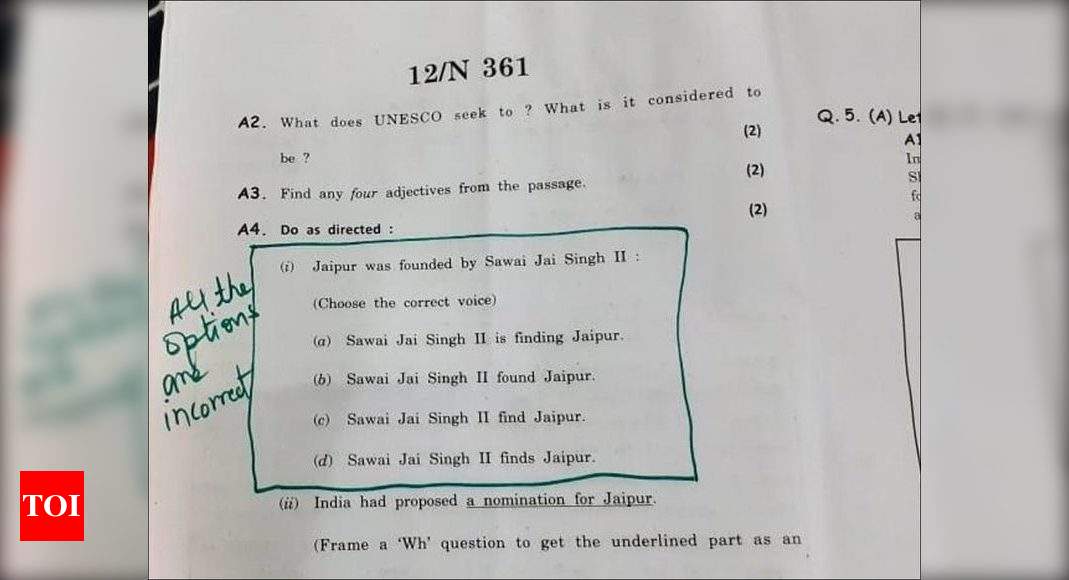 Maharashtra Board Exam 2020 Teachers Demand Bonus Marks For Ssc English 3rd Language Paper Blunders Times Of India