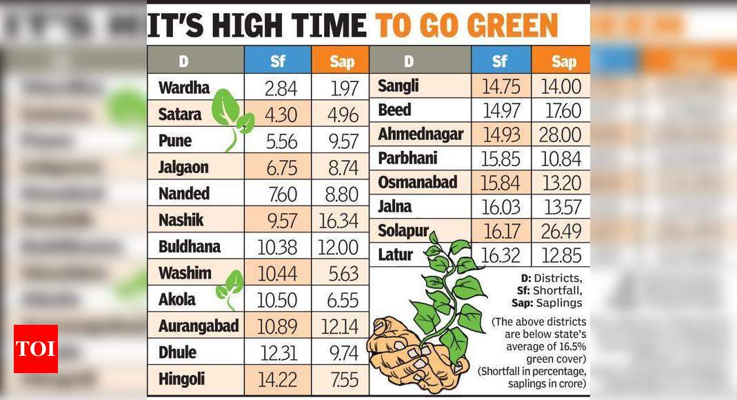 20 Dists Need To Plant Over 240cr Saplings To Achieve Maha Green Cover ...