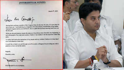 MP govt crisis: Jyotiraditya Scindia resigns from Congress, likely to join BJP