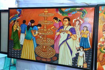 Attukalamma mural exhibition