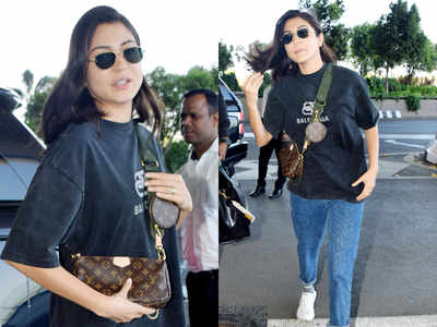 Anushka Sharma and her obsession for XL bags - PHOTOS