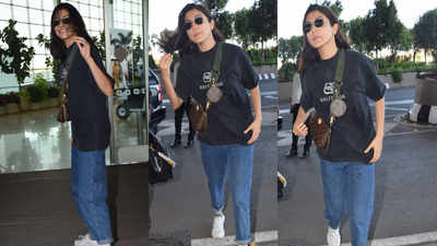 Anushka Sharma looks super cool in her comfy outfit as she gets papped at airport