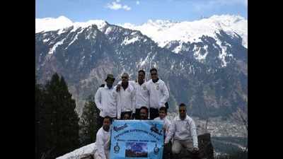 Trekking expedition by Air Force station Bhisiana