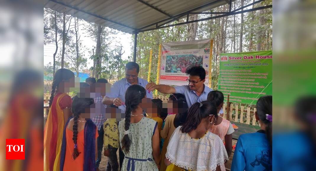 Nashik HIVpositive children celebrate ecofriendly Holi Nashik News Times of India