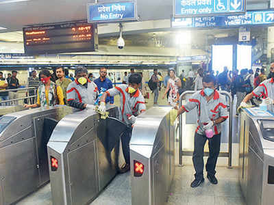 Coronavirus outbreak: DMRC drive focuses on touch points and high-footfall stations