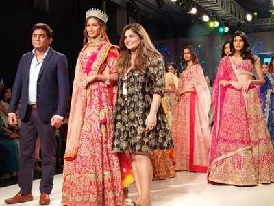 The sparkling bridal collection steals the attention of the show at Bombay Times Fashion Week 2020