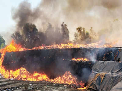 Once again, fire breaks out at Sonsoddo garbage dump in Goa | Goa News ...