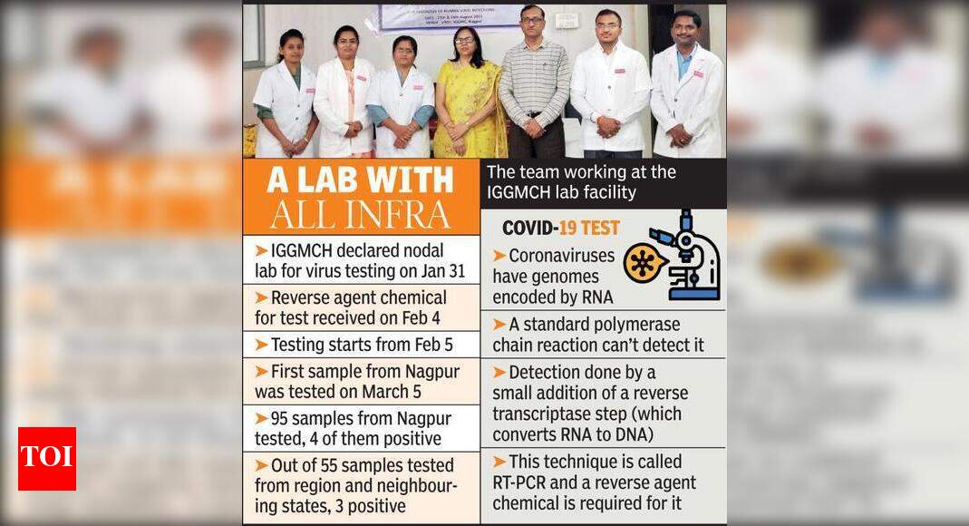 Mayo lab working in 3 shifts 24x7 to test swab samples Nagpur News