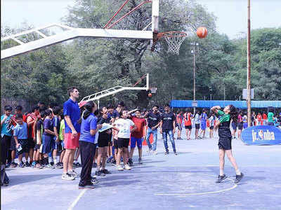 Over 450 students test their basketball skills in NBA's third Nagpur stint