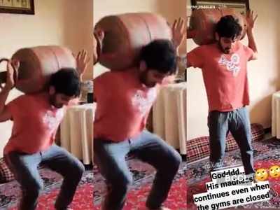 Tuesday Motivation: Ali Reza’s wife Masuma shares a video of him working out with a gas cylinder; Watch