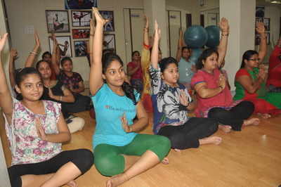 People perform yoga to prevent themselves from coronavirus