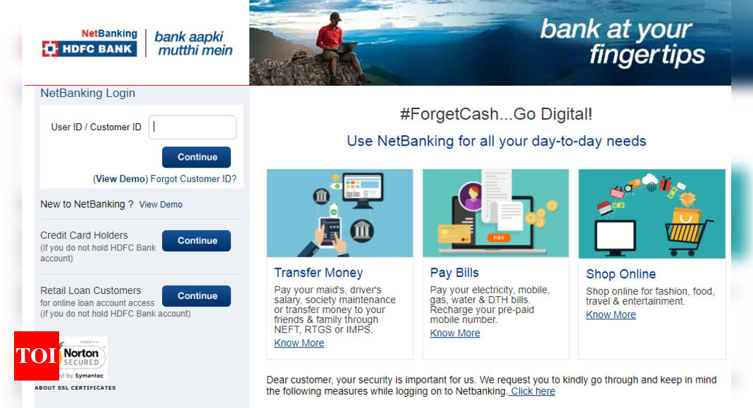 HDFC Netbanking: How to activate & use HDFC Bank internet ...