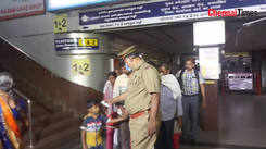 Officials screen commuters for Coronavirus at Railway junction