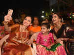 Shilpa Reddy and Lakshmi Manchu with daugter