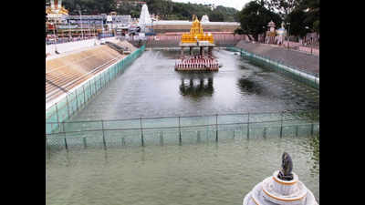 Covid-19 threat: TTD locks down Srivari Pushkarini temple tank indefinitely