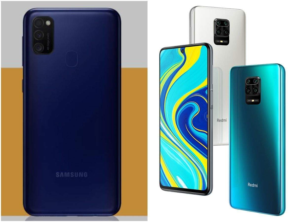 Galaxy M21 Samsung Galaxy M21 Vs Xiaomi Redmi Note 9 How The Two Smartphones Priced At Rs 12 999 Compare Times Of India