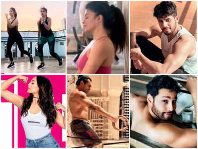 Bring your gym home: B-townies including Jacqueline Fernandez, Sidharth Malhotra, Taapsee Pannu share hacks to keep fit during self-distancing