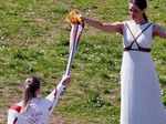 Olympic torch lighting ceremony