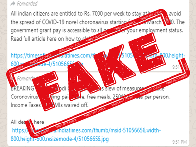 FAKE ALERT: False News being spread with TOI links