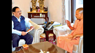 Uttar Pradesh CM Yogi Adityanath meets JP Nadda, shares government’s feats and 2022 roadmap